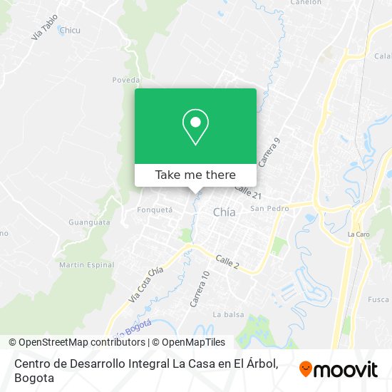 Centro de Desarrollo Integral La Casa en El Árbol map