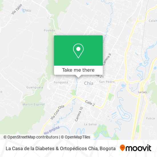 La Casa de la Diabetes & Ortopédicos Chia map