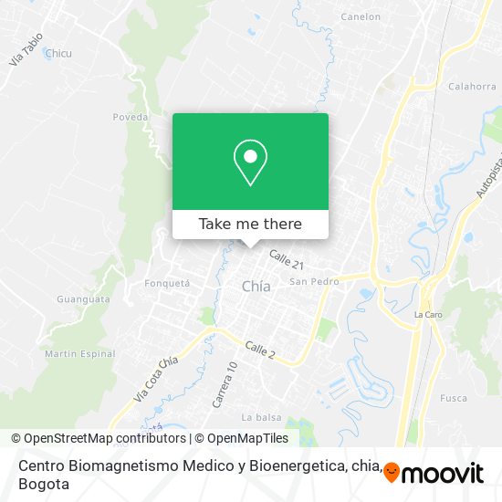 Centro Biomagnetismo Medico y Bioenergetica, chia map