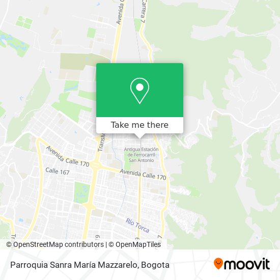 Mapa de Parroquia Sanra María Mazzarelo