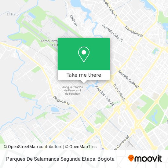 Mapa de Parques De Salamanca Segunda Etapa