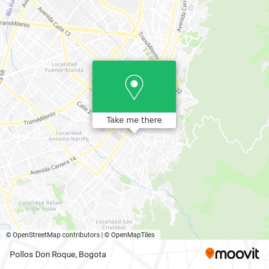 Pollos Don Roque map