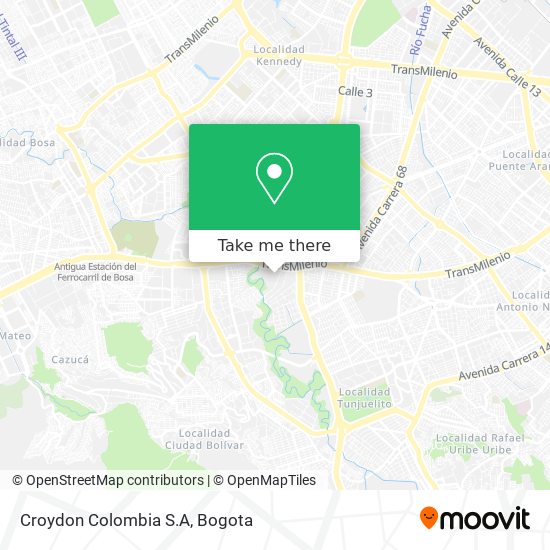 Croydon Colombia S.A map