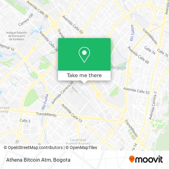 Athena Bitcoin Atm map