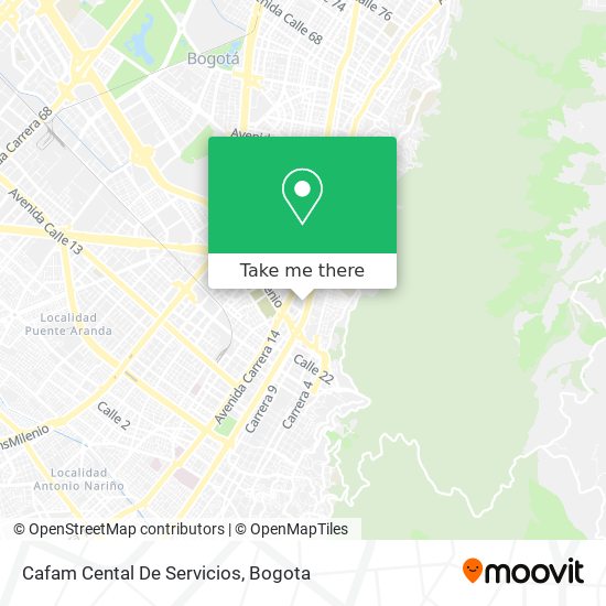 Cafam Cental De Servicios map