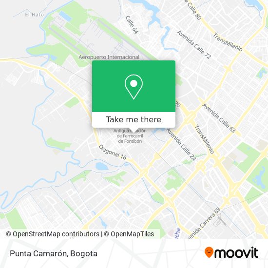 Mapa de Punta Camarón