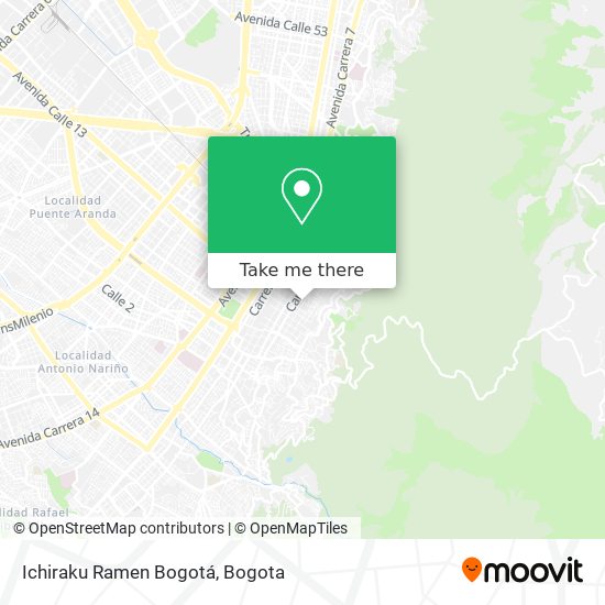 Ichiraku Ramen Bogotá map