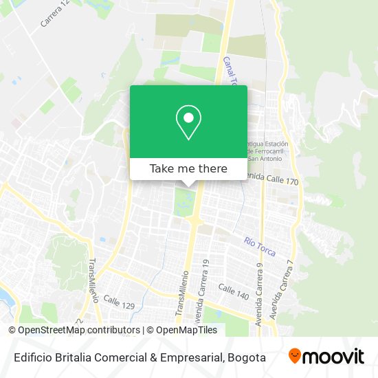 Mapa de Edificio Britalia Comercial & Empresarial