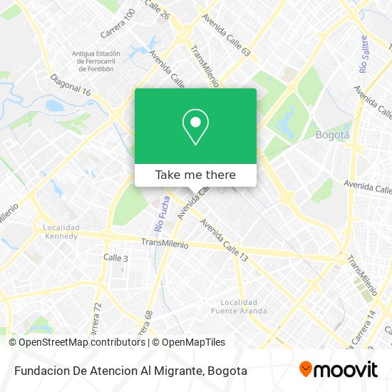 Mapa de Fundacion De Atencion Al Migrante