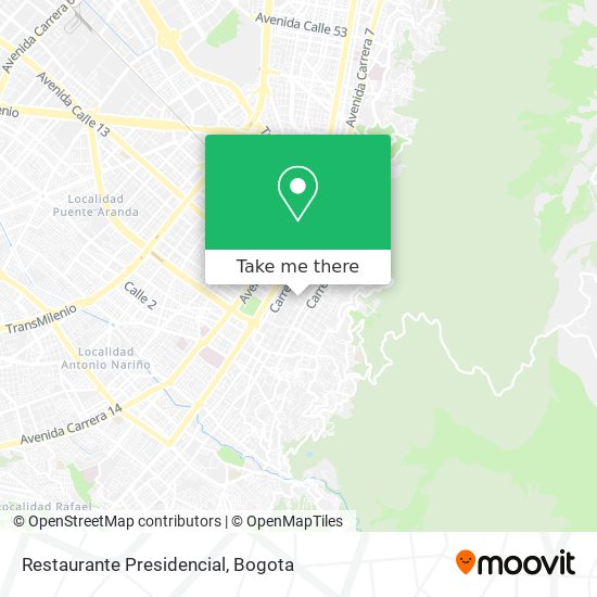 Restaurante Presidencial map