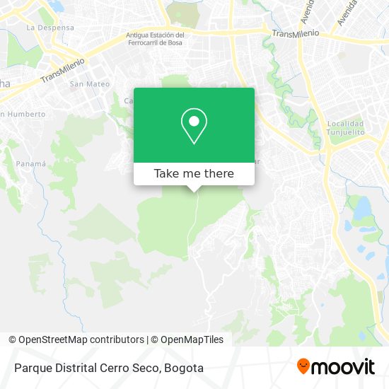 Mapa de Parque Distrital Cerro Seco