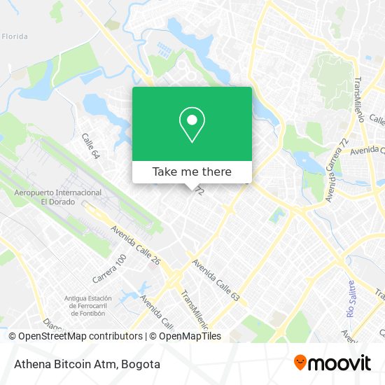 Athena Bitcoin Atm map