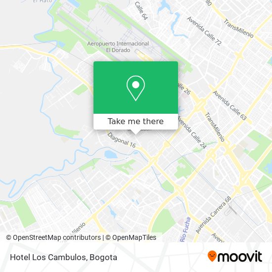 Hotel Los Cambulos map