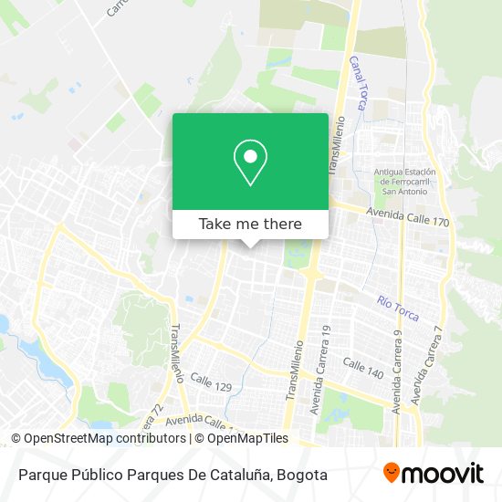 Parque Público Parques De Cataluña map
