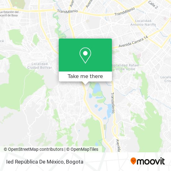 Ied República De México map