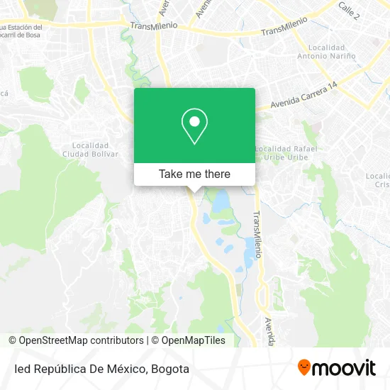Mapa de Ied República De México