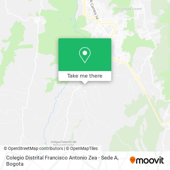 Mapa de Colegio Distrital Francisco Antonio Zea - Sede A