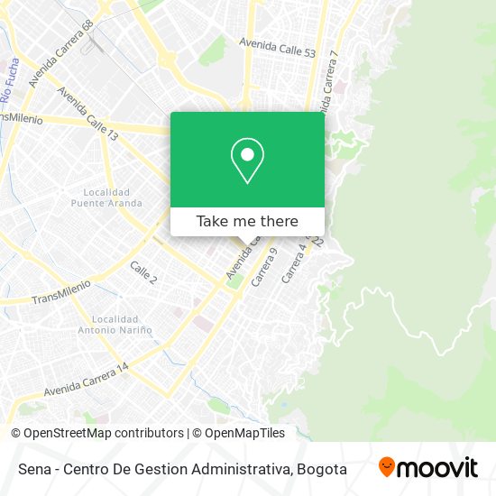 Sena - Centro De Gestion Administrativa map