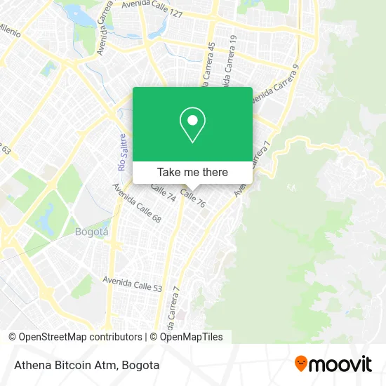 Athena Bitcoin Atm map