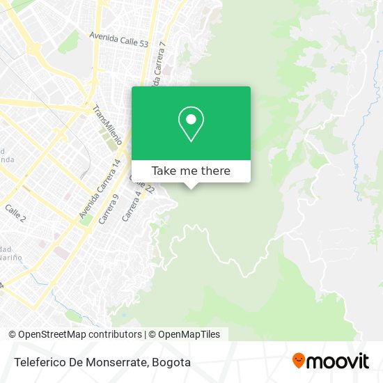 Teleferico De Monserrate map