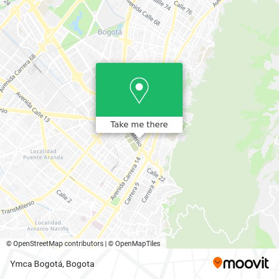 Ymca Bogotá map