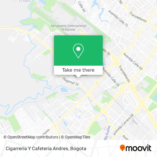 Cigarreria Y Cafeteria Andres map