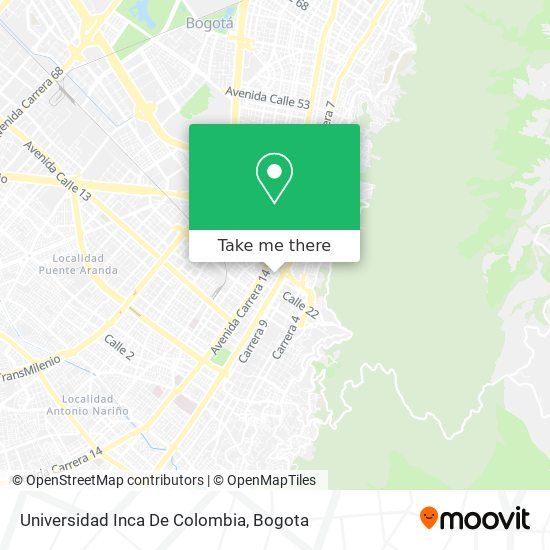 Universidad Inca De Colombia map