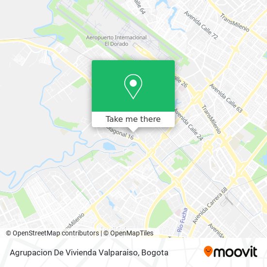 Agrupacion De Vivienda Valparaiso map