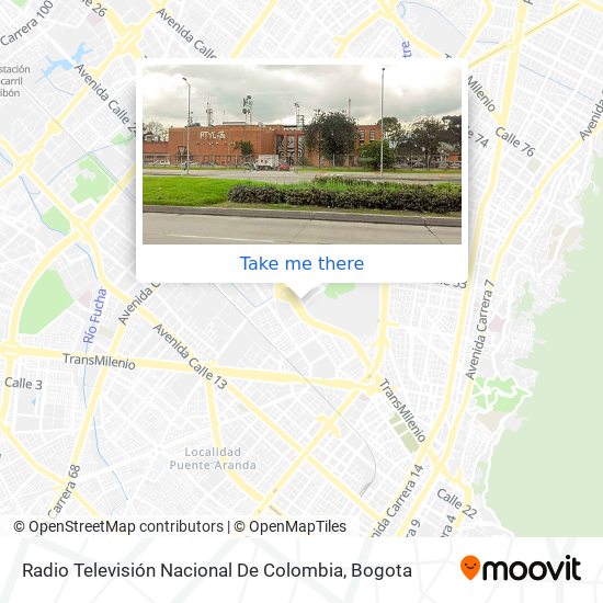 Radio Televisión Nacional De Colombia map
