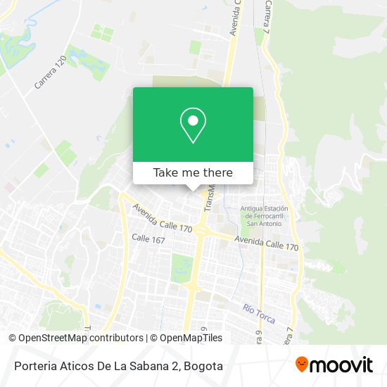 Porteria Aticos De La Sabana 2 map