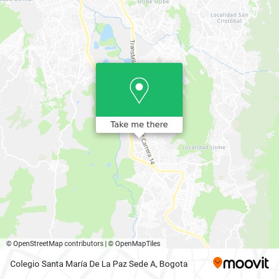 Colegio Santa María De La Paz Sede A map