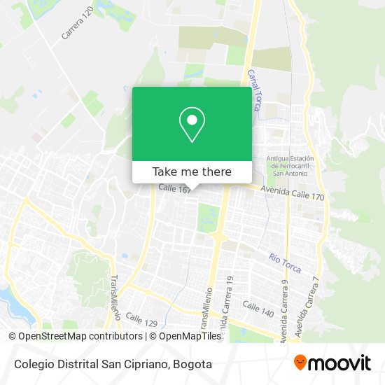 Mapa de Colegio Distrital San Cipriano