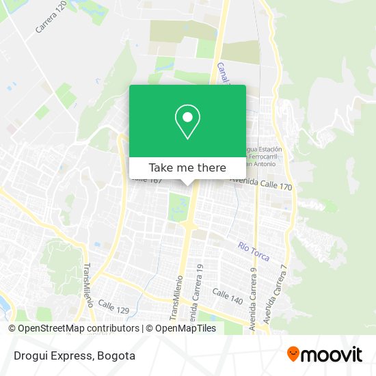 Mapa de Drogui Express