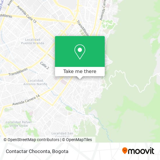 Contactar Choconta map