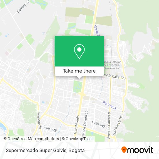 Mapa de Supermercado Super Galvis