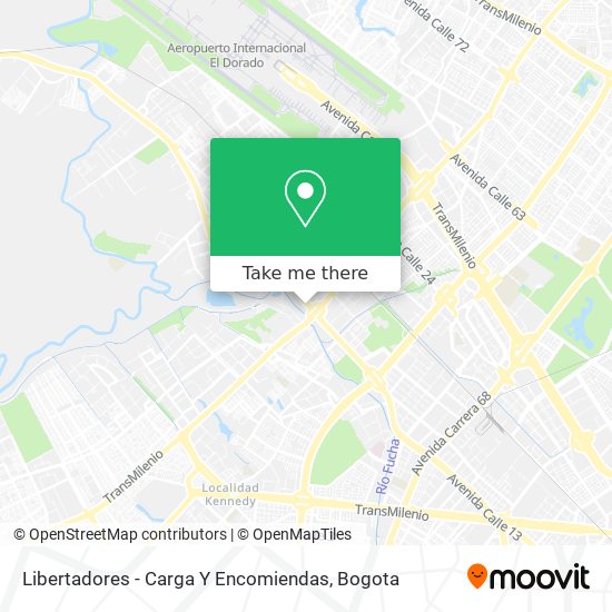 Libertadores - Carga Y Encomiendas map