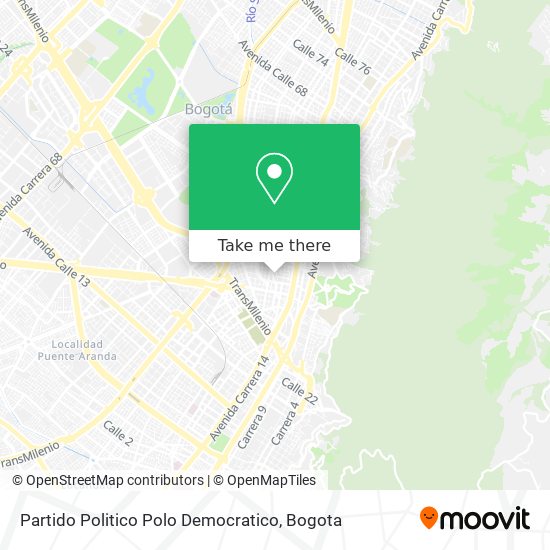 Partido Politico Polo Democratico map