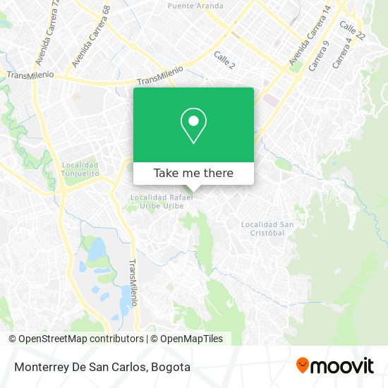 Mapa de Monterrey De San Carlos