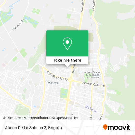 Aticos De La Sabana 2 map