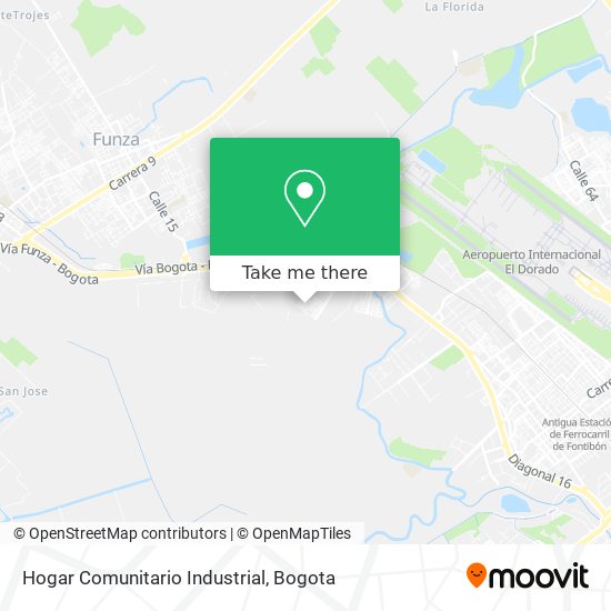 Hogar Comunitario Industrial map