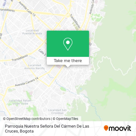 Parroquia Nuestra Señora Del Cármen De Las Cruces map