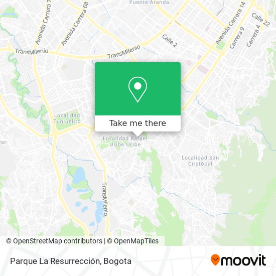 Parque La Resurrección map