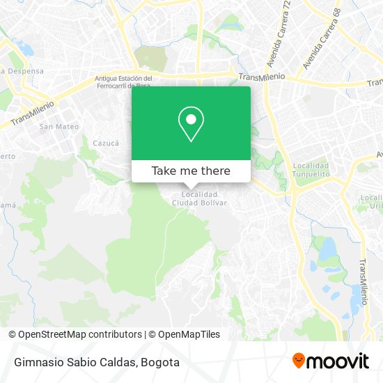 Gimnasio Sabio Caldas map