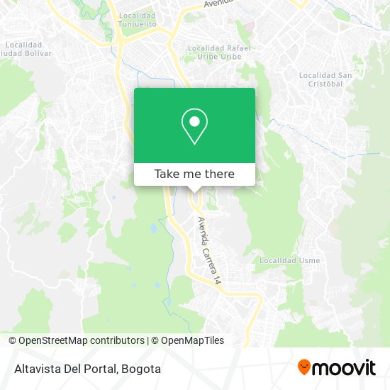 Altavista Del Portal map
