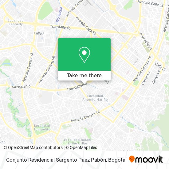 Conjunto Residencial Sargento Paéz Pabón map