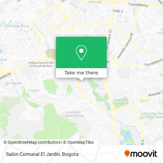 Salón Comunal El Jardín map