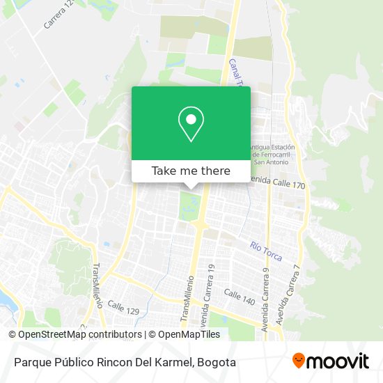 Mapa de Parque Público Rincon Del Karmel