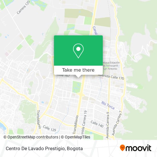 Mapa de Centro De Lavado Prestigio