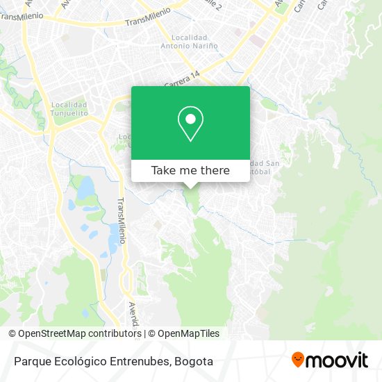 Parque Ecológico Entrenubes map