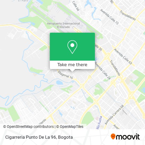 Cigarreria Punto De La 96 map